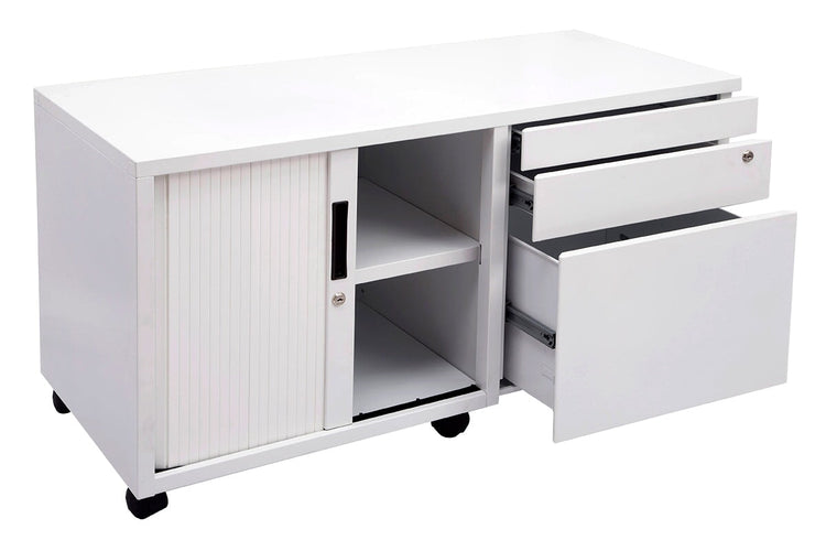 Sonic Mobile Caddy RHS with Tambour & Filing Drawers Sonic