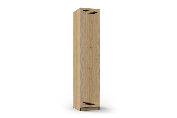 Sonic Step Door Melamine Locker Sonic natural oak with black edging none 