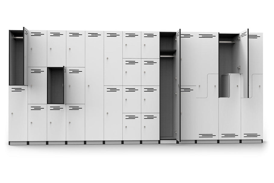 Environmental image of Sonic Step Door Melamine Locker