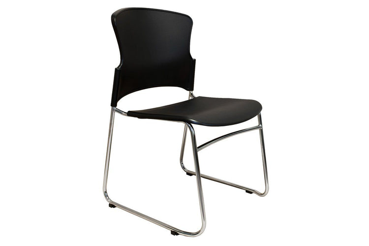 Sonic Zest Modern Stacking Chair Sonic black