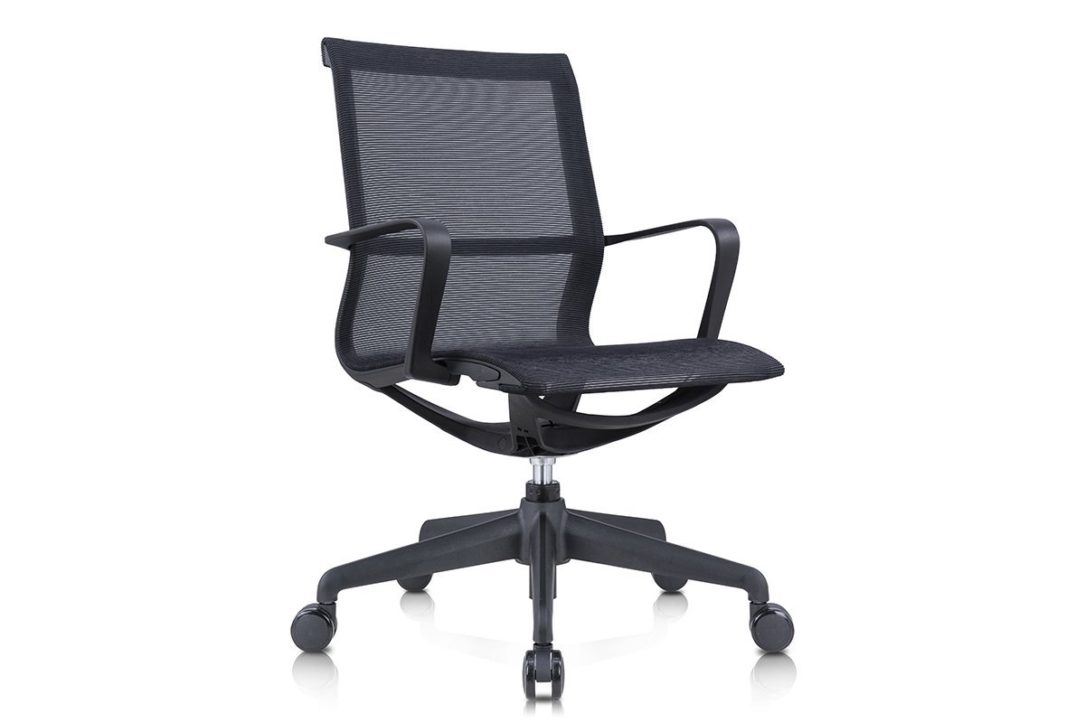 Starling Mesh Chair Jasonl black frame and black mesh