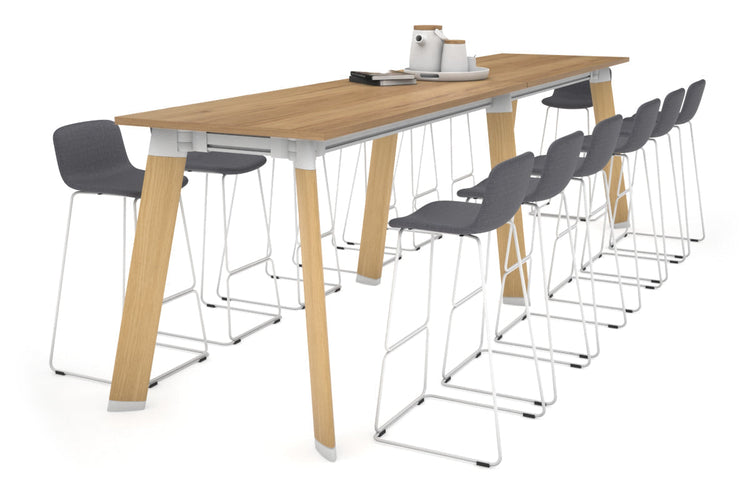 Switch Collaborative Counter High Table [3200L x 800W] Jasonl wood imprint leg salvage oak 