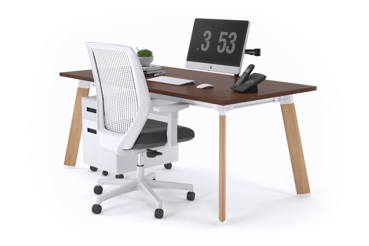 Switch Executive Desk [1400L x 700W] Jasonl wood imprint leg wenge none