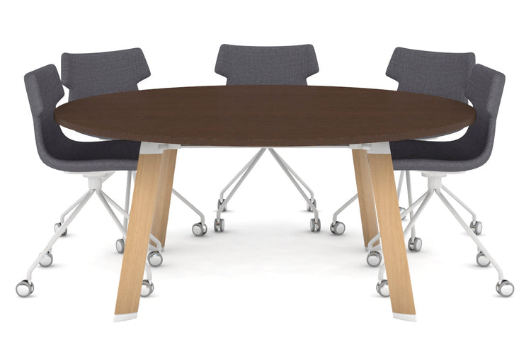 Switch Round Meeting Table [1200 mm] Jasonl wood imprint leg wenge 