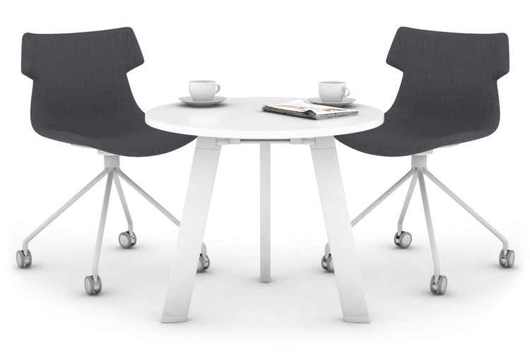 Switch Round Meeting Table [700 mm] Jasonl white leg white 