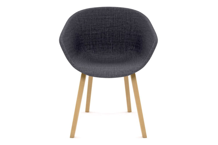 Teddy Fabric Tub Chair - 4 Leg Base Jasonl grey upholstered natural wood 