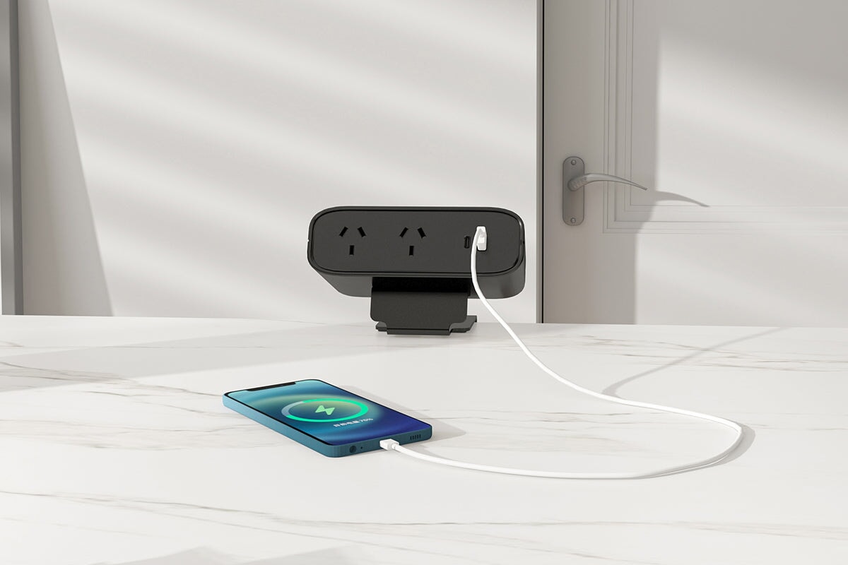 Trione Above-desk Power and Data Module - 2 AC USB Outlets Jasonl