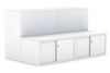 Uniform Activity Module -  Med Sliding 4 Door Credenza with Low Sliding 4 Door Credenza - Thumbnail 7