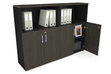  - Uniform Medium Storage Cupboard with Small Doors [1600W x 1170H x 350D] - 1