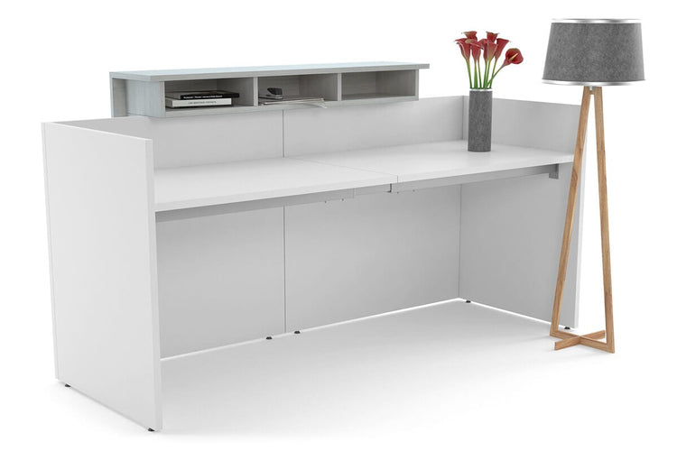 Uniform Reception Counter - White Desk Jasonl