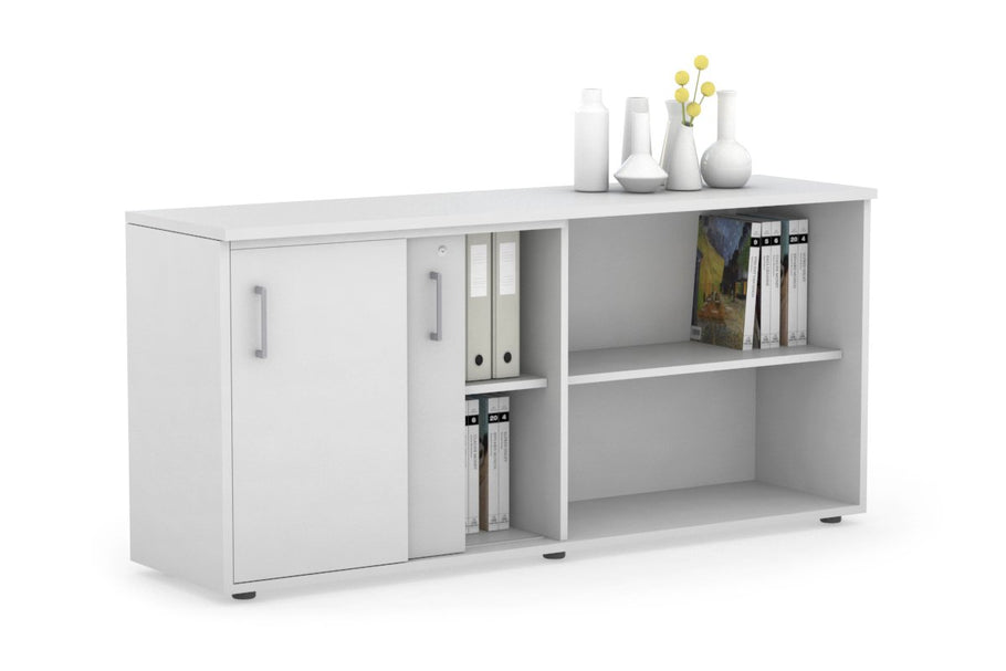 Environmental image of Uniform Sliding 2 Door Credenza and Open Storage Unit