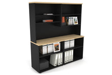  - Uniform Small Open Bookcase with Open Hutch [1600W x 750H x 450D] - 1