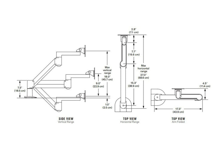 Uplifting 7500-1500 Heavy Duty Single Monitor Arm Uplifting 