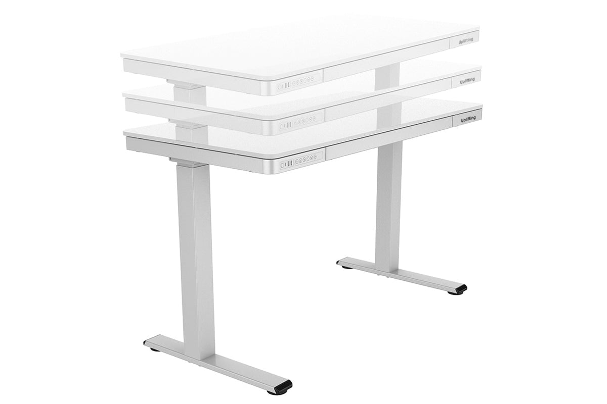 Uplifting Tango Electric Sit Stand Desk-White