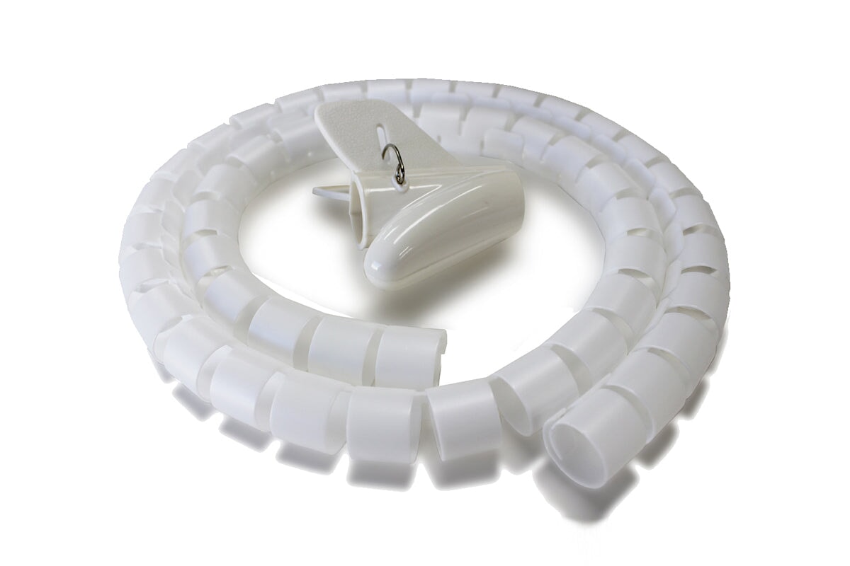 Uplifting Zip-Up Spiral Cable Tidy Uplifting white 