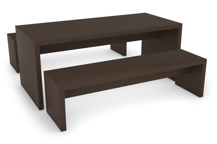 Vibe 50mm Panel Table Jasonl Wenge Wenge bench 