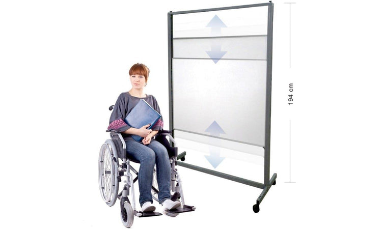 Vision 2 Double Sided Vertical Sliding Mobile Whiteboard Aspire Vision