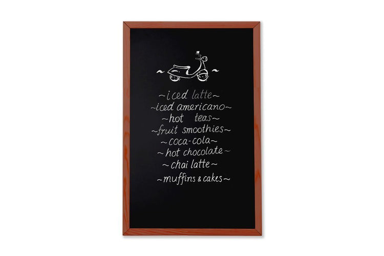 Vision Blackboard - Timber Frame Wall Mounted Blackboard Vision black