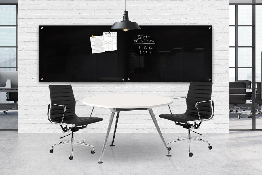Environmental image of Vision Magnetic Glass Board Black Frameless