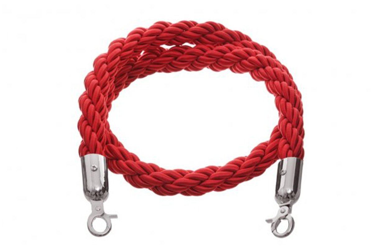 Vision Q Executive Stand - Gold Titanium Rope Barrier and Bollard Vision red braided silver hook none