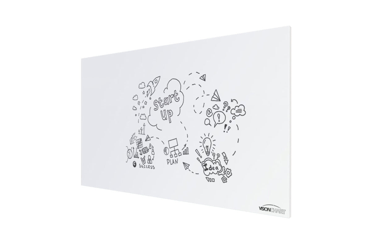 Vision Slim Magnetic Whiteboard [1200L x 900W] Vision white 