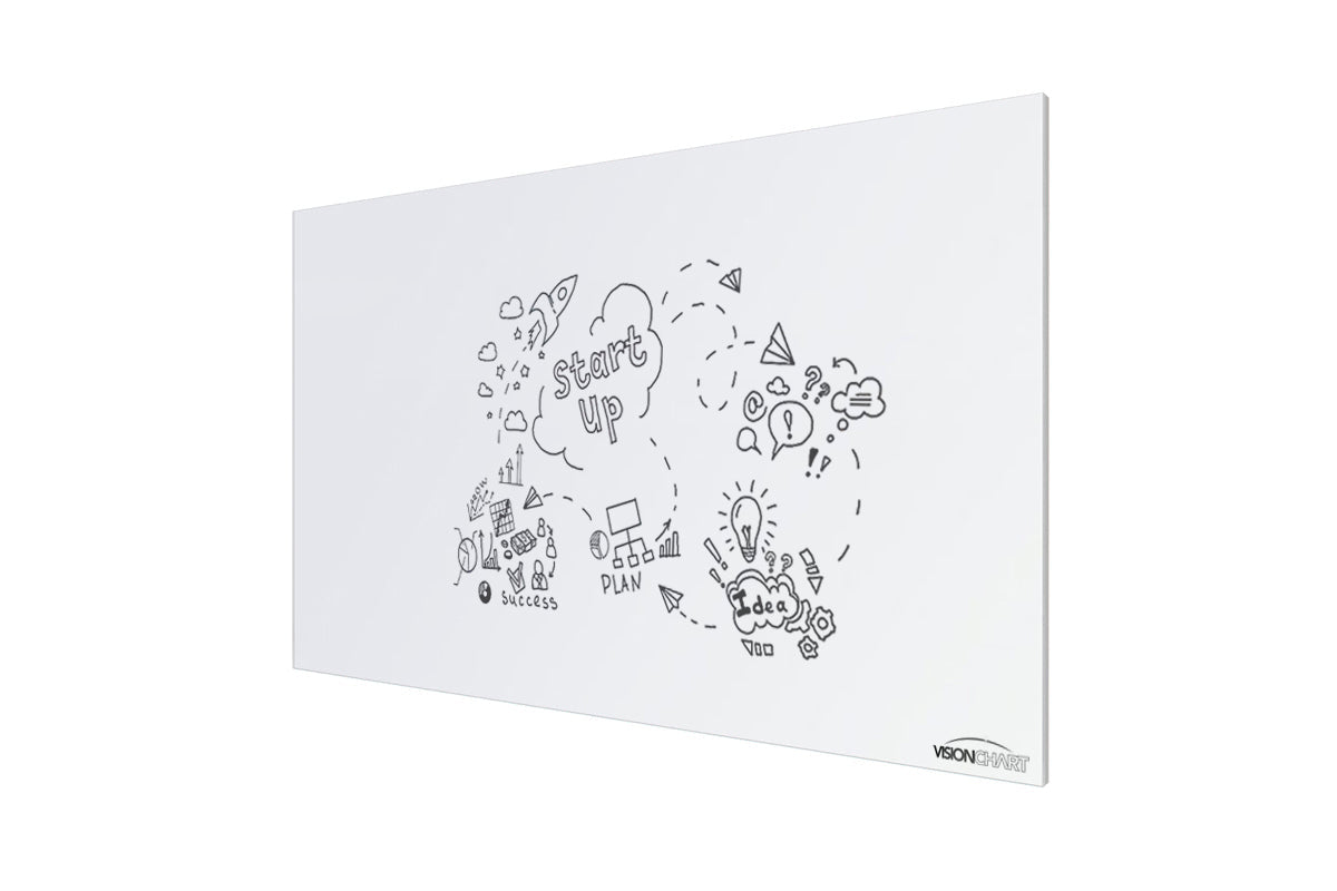 Vision Slim Magnetic Whiteboard [1200L x 900W] Vision silver 