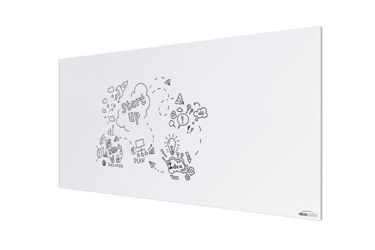 Vision Slim Magnetic Whiteboard [1800L x 900W] Vision silver 