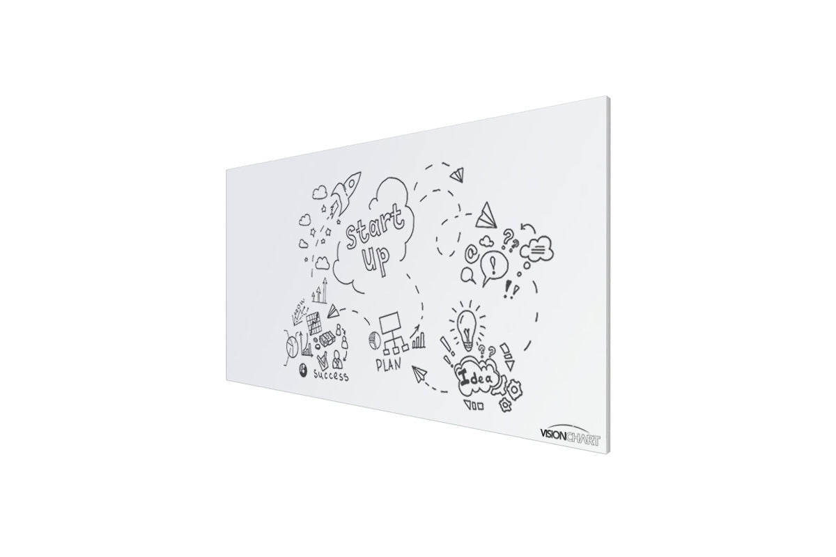 Vision Slim Magnetic Whiteboard [900L x 600W] Vision silver 