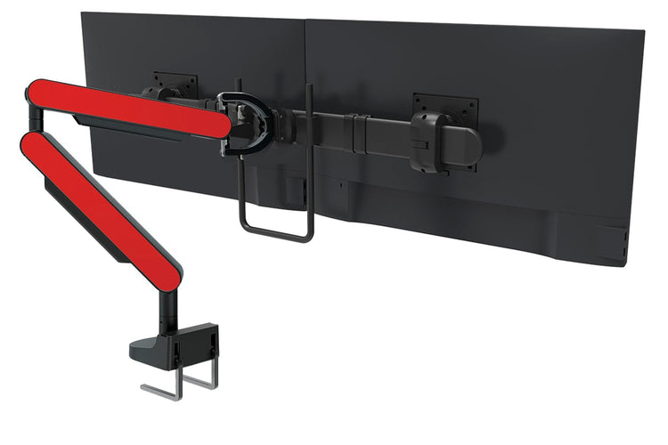 Zgo Dynamic Single Monitor Arm jasonl black arm black crossbar red