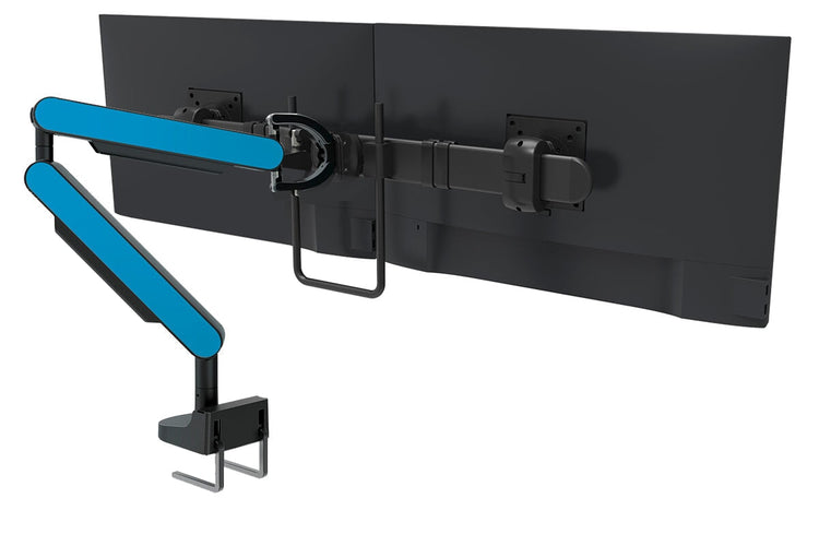 Zgo Dynamic Single Monitor Arm jasonl black arm black crossbar blue