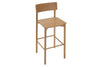 Sonic Oslo Timber High Stool - 760mm Seat Height - Thumbnail 5 