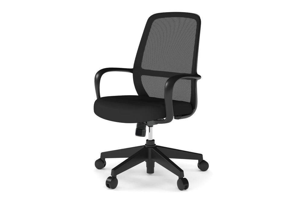 Coleto Swivel Mesh Office Chair-black  
