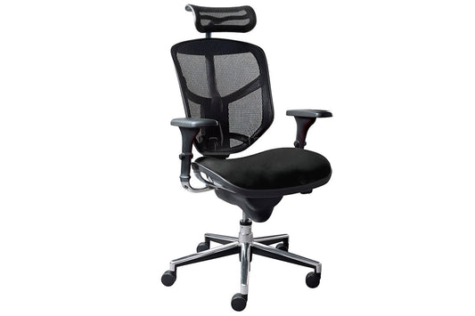 Smile and Enjoy Executive Office Chair - High Back with Fabric Seat