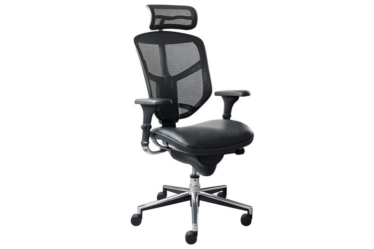 Smile and Enjoy Executive Office Chair - High Leather Back