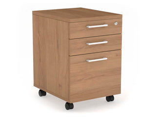 Mobile Pedestal with Lockable Filing Drawers Laminate