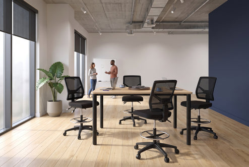 Heron Ergonomic Drafting Chair - Mesh Back