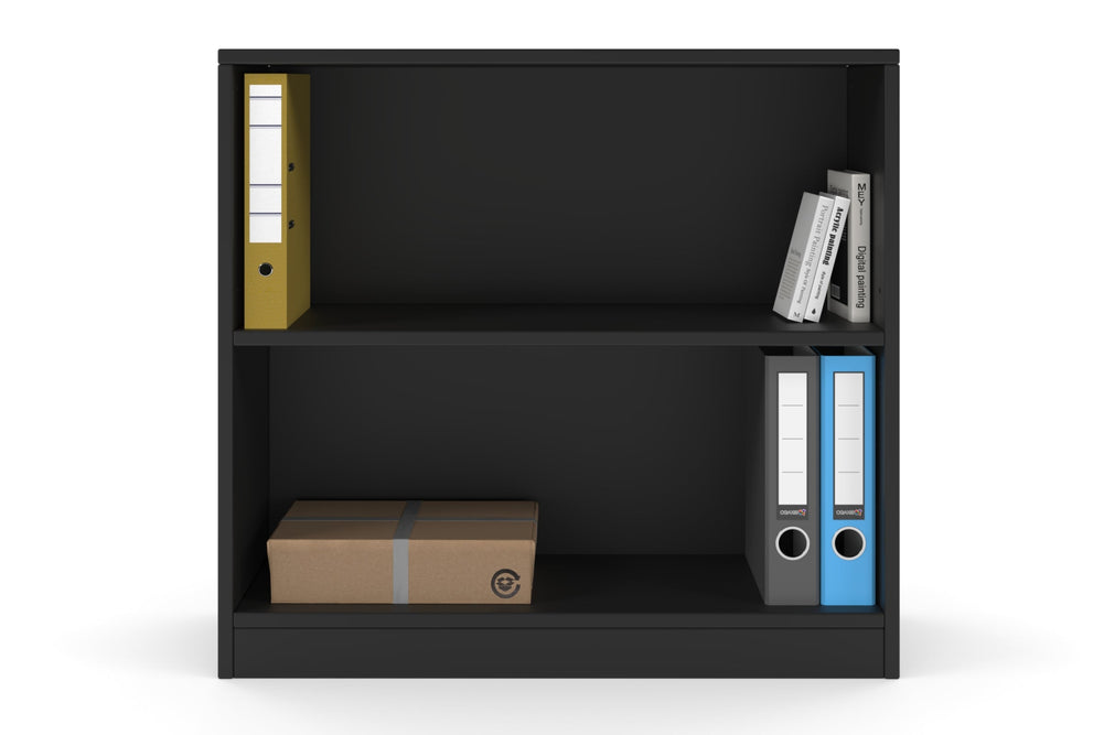 Essential Bookcase - Low [800W x 750H x 300D]-black  