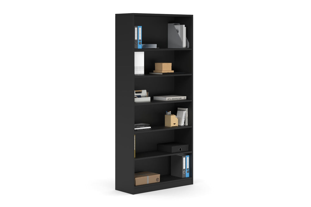 Essential Bookcase - High [800W x 1800H x 300D]-black  