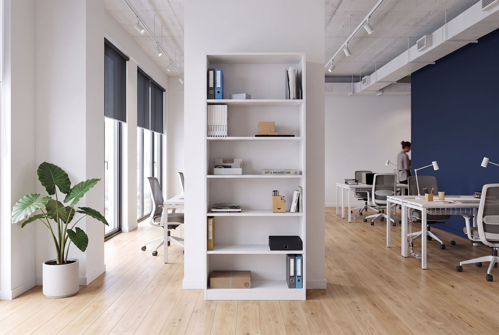 Essential Bookcase - High [800W x 1800H x 300D]-black  