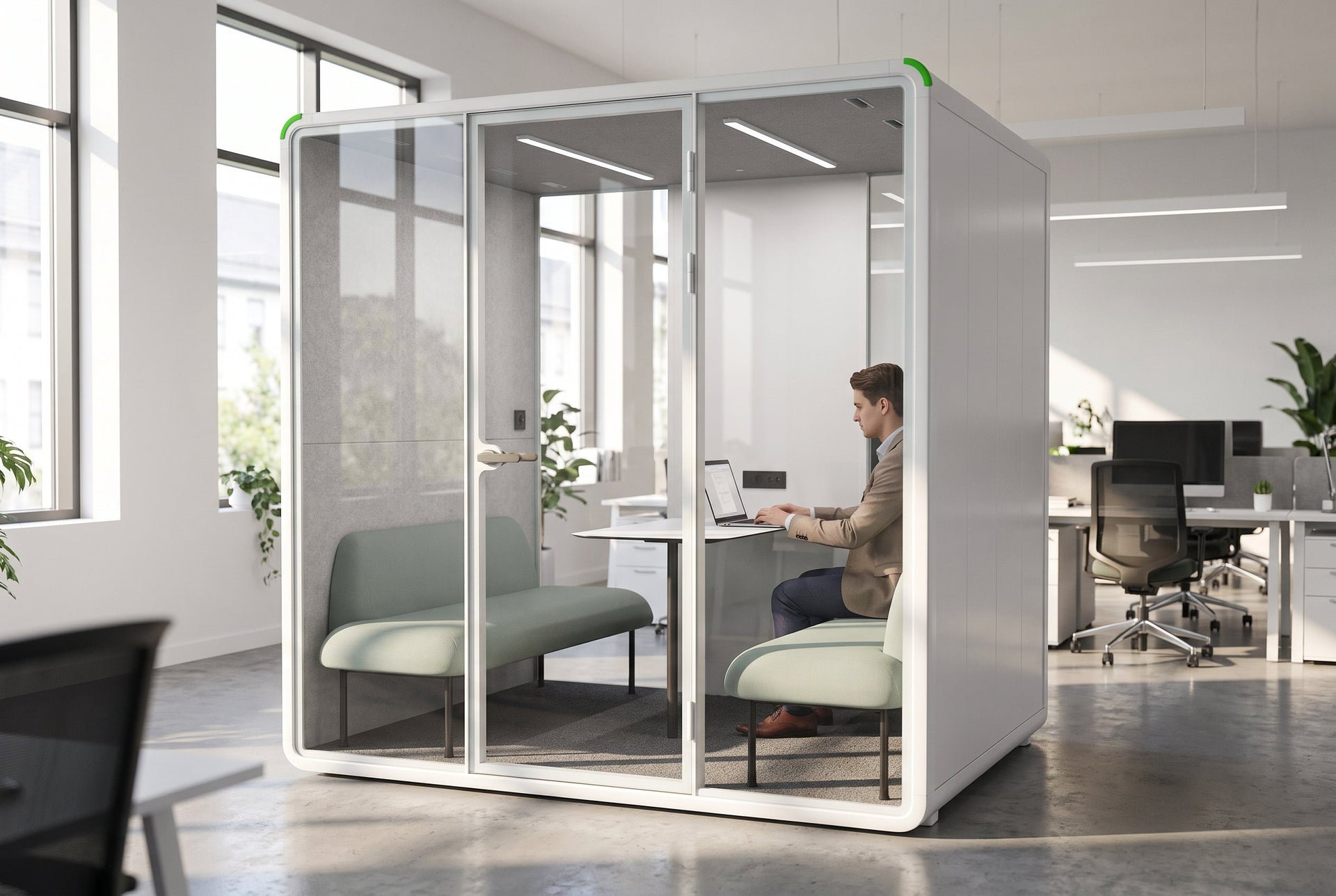 Nest 4 Person Meeting Booth [Acoustic Panel]