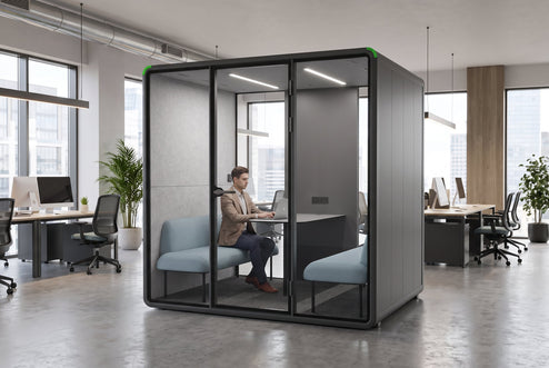 Nest 4 Person Meeting Booth [Acoustic Panel]