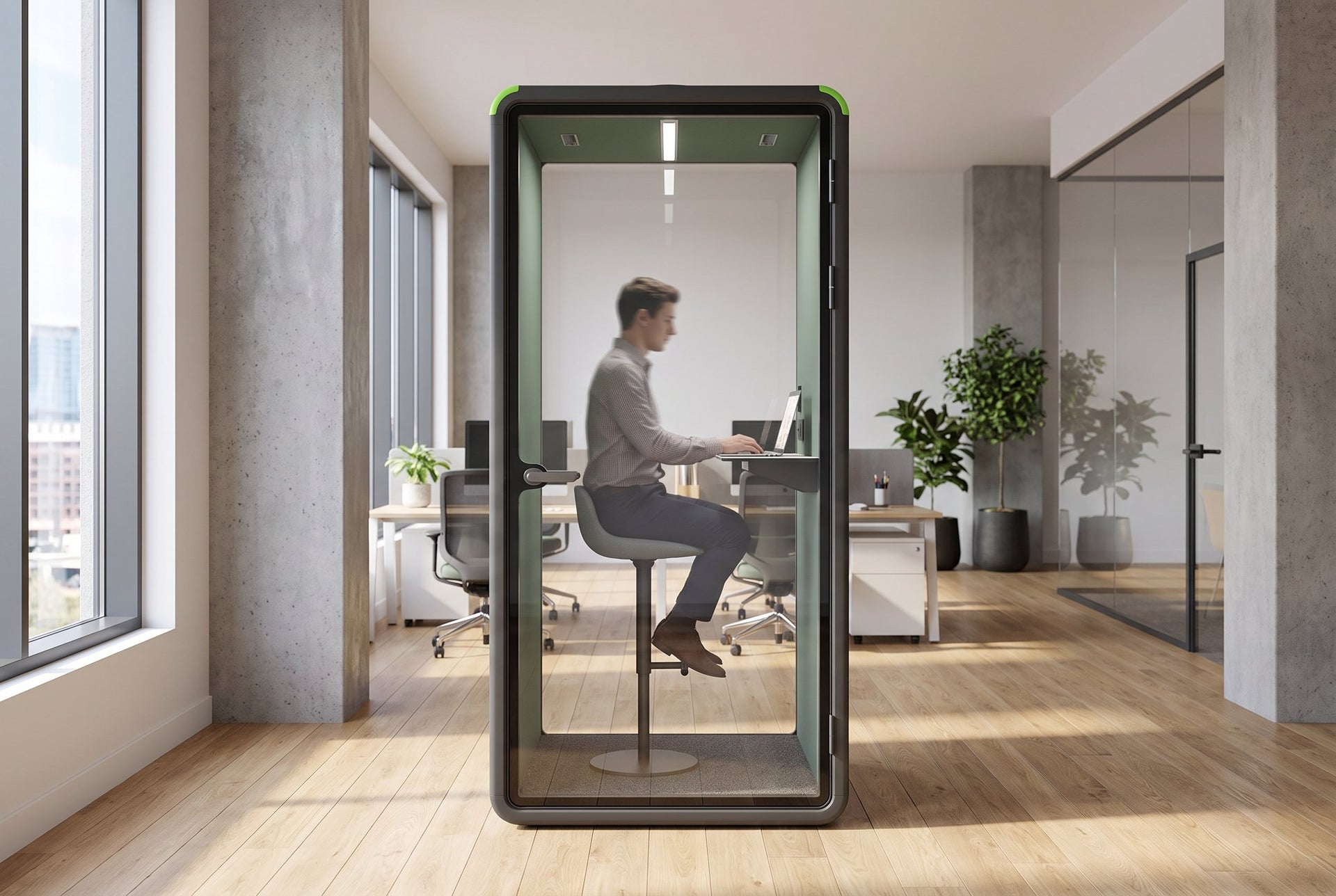 Nest Phone Booth [Acoustic Panel with Fabric]