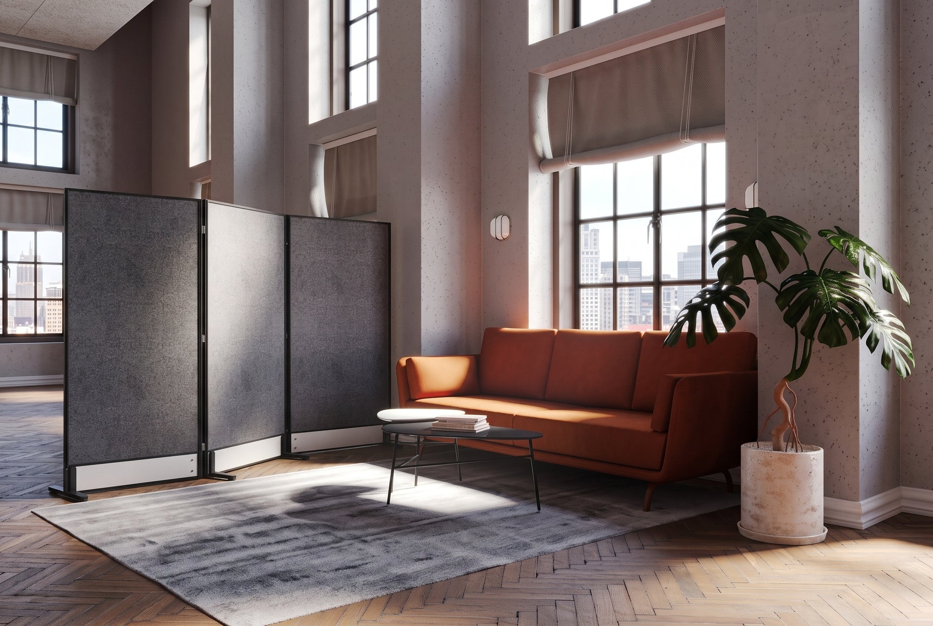 Productify Activity Based Partition Screen - Double Sided Acoustic Felt Board [1800H x 2700W]