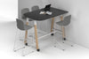 Quadro A Legs Half Counter Table Wood Legs - Large Rounded Corners [1500L x 1000W with Large Rounded Corners] - Thumbnail 10 