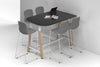 Quadro A Legs Half Counter Table Wood Legs - Large Rounded Corners [1500L x 1000W with Large Rounded Corners] - Thumbnail 4 