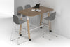 Quadro A Legs Half Counter Table Wood Legs - Large Rounded Corners [1500L x 1000W with Large Rounded Corners] - Thumbnail 9 
