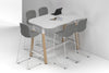 Quadro A Legs Half Counter Table Wood Legs - Large Rounded Corners [1500L x 1000W with Large Rounded Corners] - Thumbnail 1 