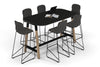 Quadro A Legs Counter Table Wood Legs - Large Rounded Corners [1800L x 1000W with Large Rounded Corners] - Thumbnail 12 