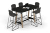 Quadro A Legs Counter Table Wood Legs - Large Rounded Corners [1800L x 1000W with Large Rounded Corners] - Thumbnail 13 