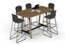 Quadro A Legs Counter Table Wood Legs - Large Rounded Corners [1800L x 1000W with Large Rounded Corners] - Thumbnail 11 